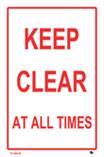KEEP CLEAR AT ALL TIMES